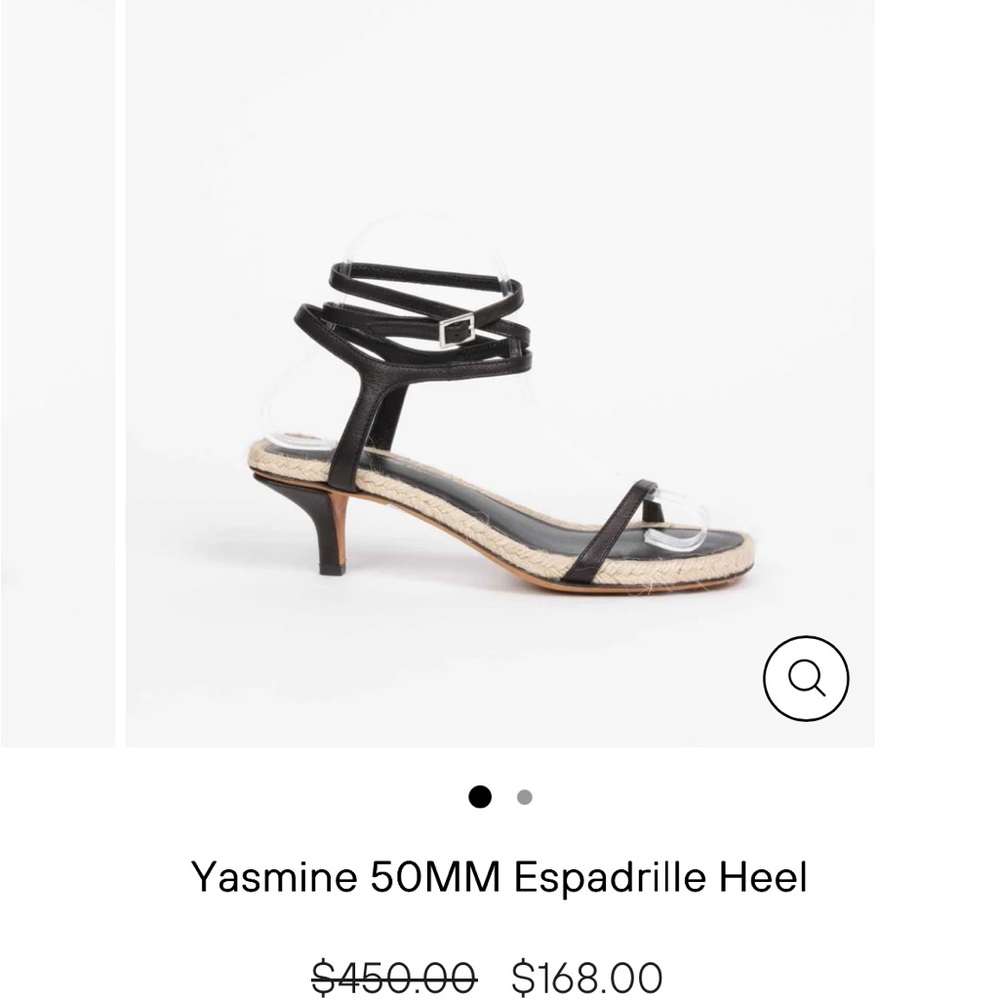 Phillip Lim Yasmine Black Espadrille Heel